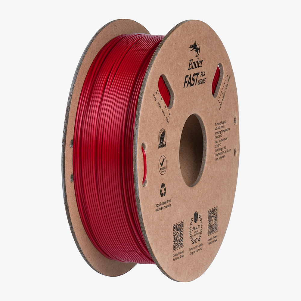 Creality Ender Fast PLA Fire Red 300mm/s 3D Printer Filament 1 kg Spool,1.86