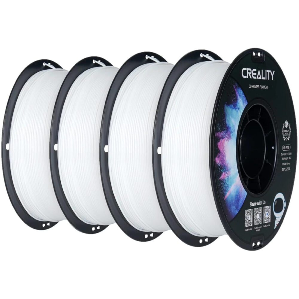 Creality CR-PETG Value Pack 4kg - 4x White 3D Printer Filament