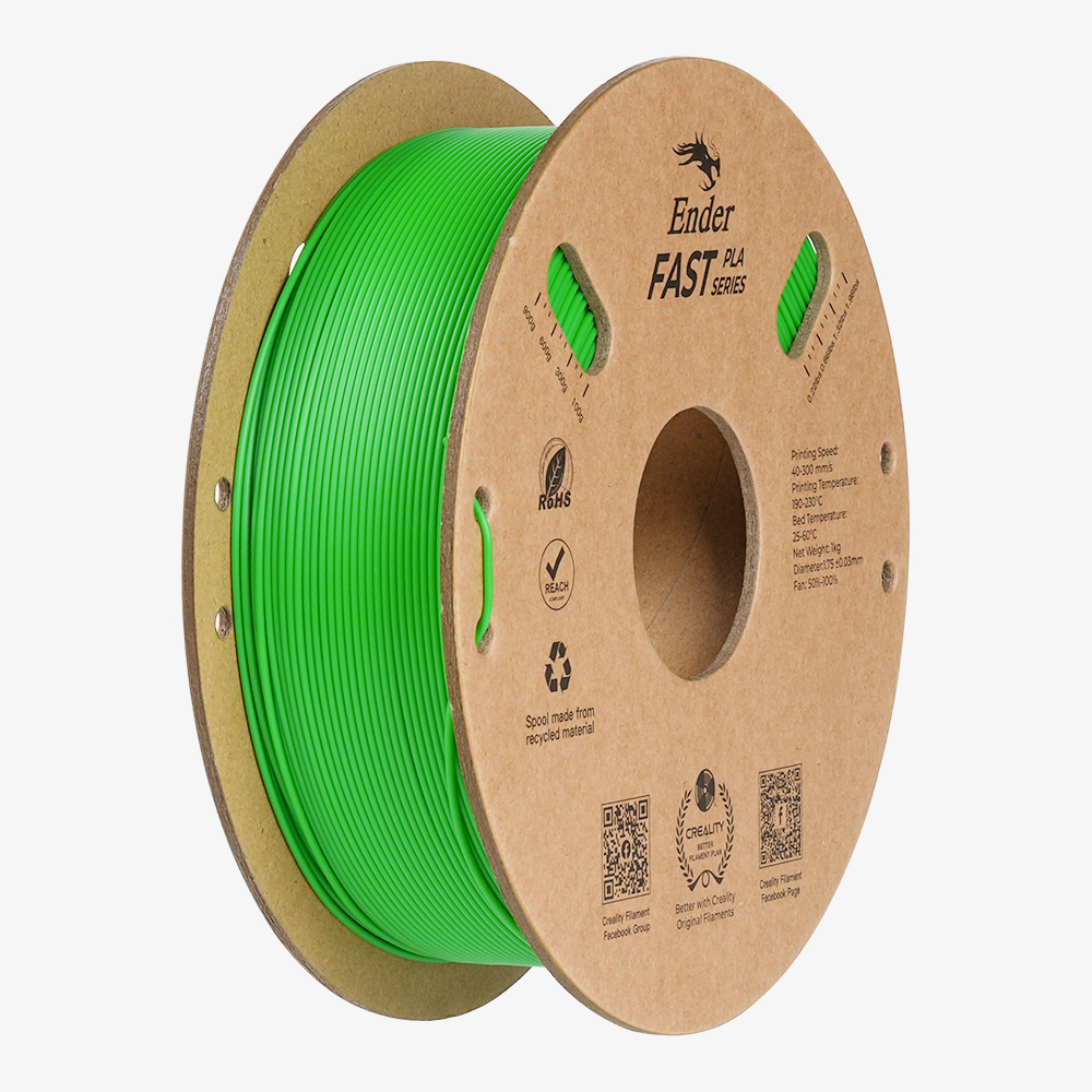 Creality Ender Fast PLA Green 300mms 3D Printer Filament 1 kg Spool,1.81