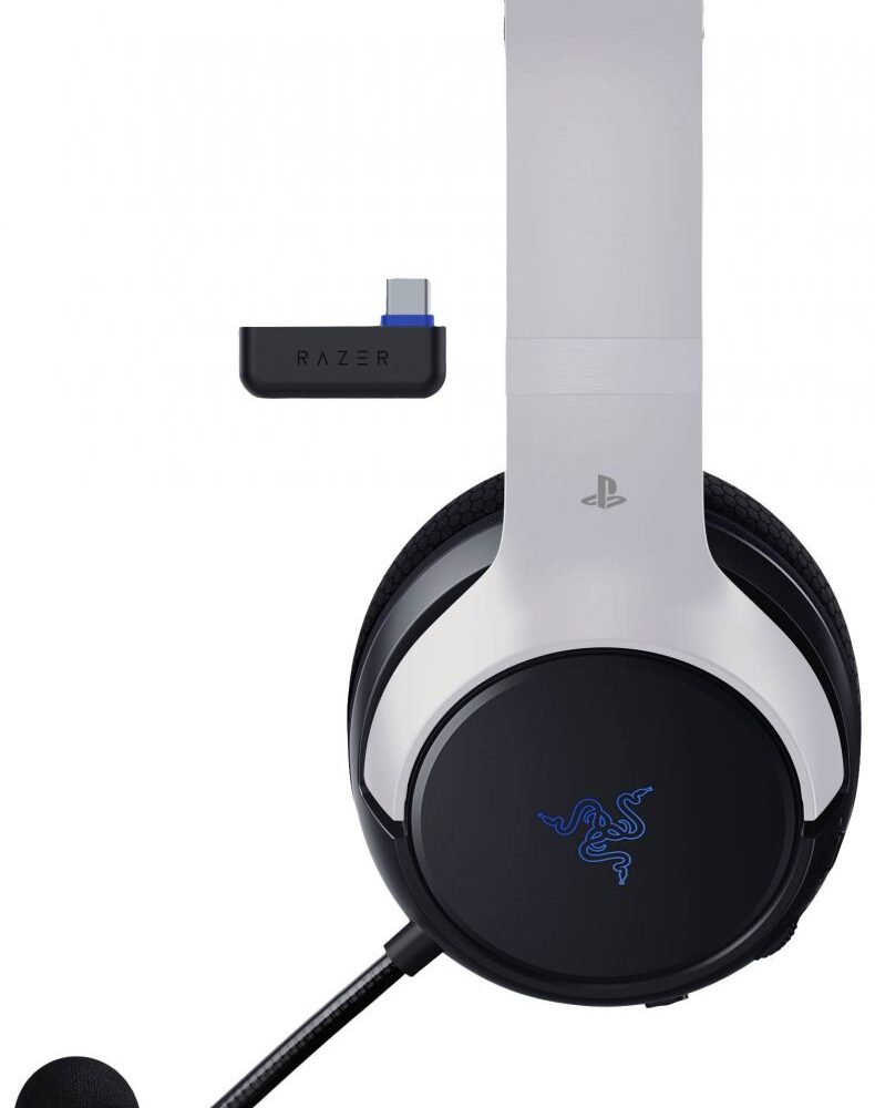 Alternative view of Razer KAIRA HYPERSPEED - Wireless Gaming Headset - Playstation Licensed – WHITE – PS5 / PC / MOBILE