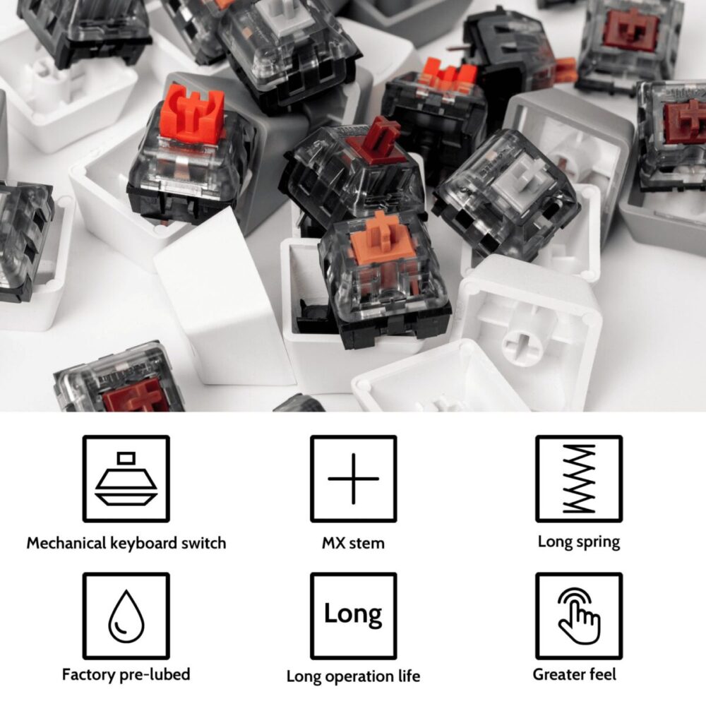 Alternative view of Kailh Super Speed Switch-Silver (110pcs) G142