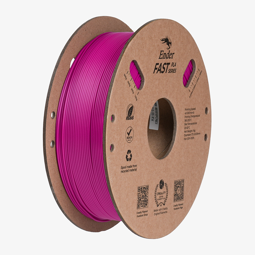 Creality Ender Fast PLA Purple 300mm/s 3D Printer Filament 1 kg Spool,1.90