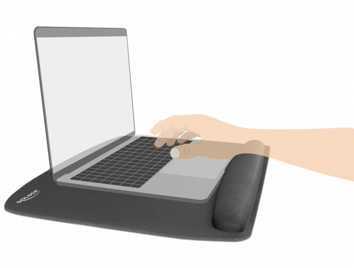 Alternative view of DELOCK mousepad για laptop με στήριγμα καρπού 12601, 320x420mm, μαύρο
