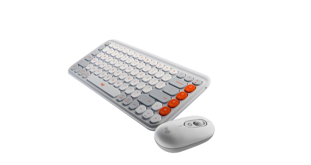 Alternative view of LOGITECH Keyboard/Mouse POP Icon Combo White