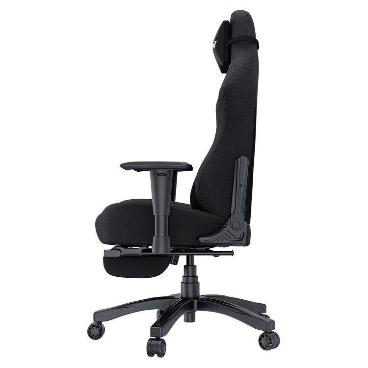 ANDA SEAT Gaming Chair LUNA PRO Black Fabric w/Footrest - Image 5