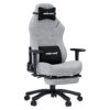 ANDA SEAT Gaming Chair LUNA PRO Grey Fabric w/Footrest