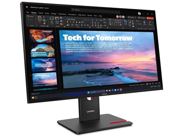 LENOVO Monitor ThinkVision T27QD-40 27'' QHD IPS, HDMi, Display Port, Ethernet, Height adjustable, 3YearsW - Image 4