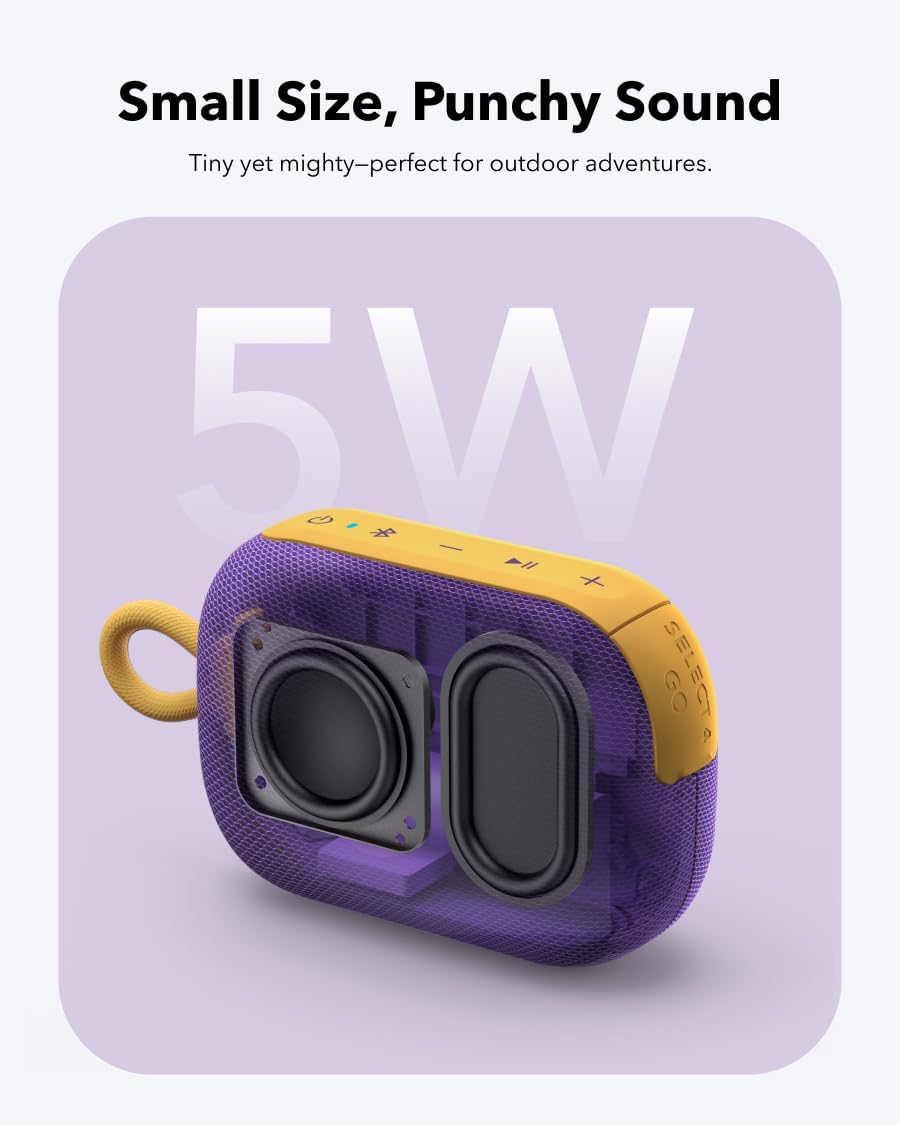 ANKER Soundcore Select 4 Go Bluetooth Speaker 5W IP67 Purple - Image 3