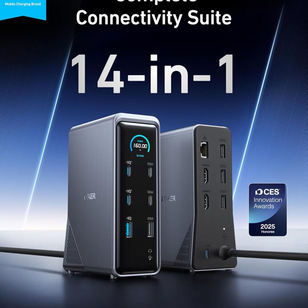 Alternative view of ANKER Docking Station 14 Ports with 160W Max Output, 10Gbps
