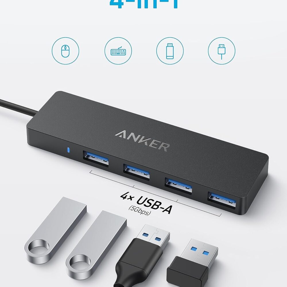 Alternative view of ANKER HUB USB Type-C 4 in 1