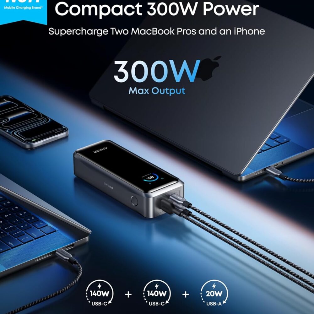 Alternative view of ANKER Powerbank Prime 26,250mAh 3-Port 300W Max Output