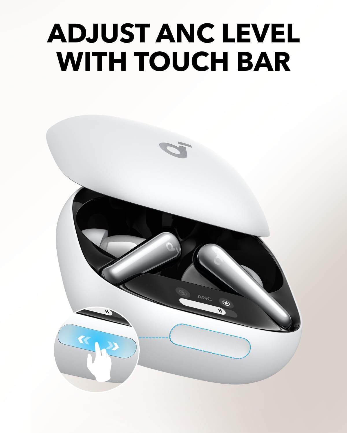 ANKER Soundcore Liberty 4 Pro TWS Earphones ANC White - Image 2