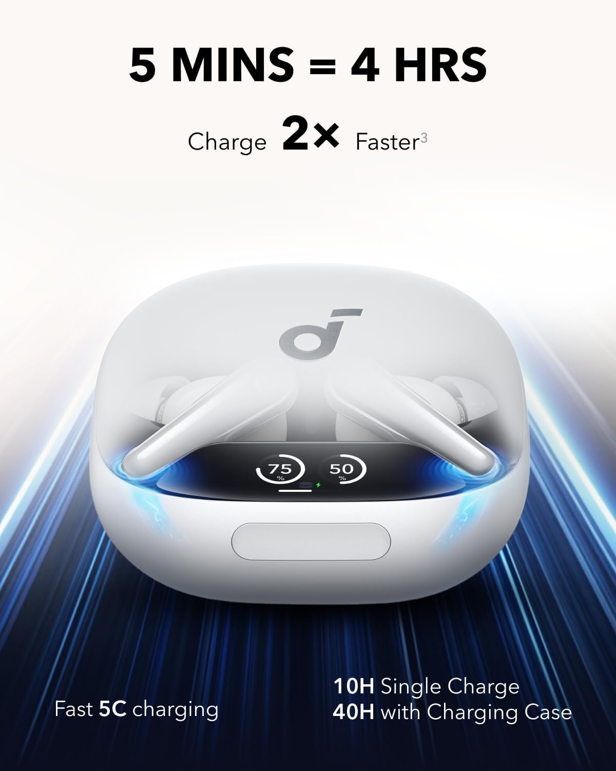 ANKER Soundcore Liberty 4 Pro TWS Earphones ANC White - Image 6