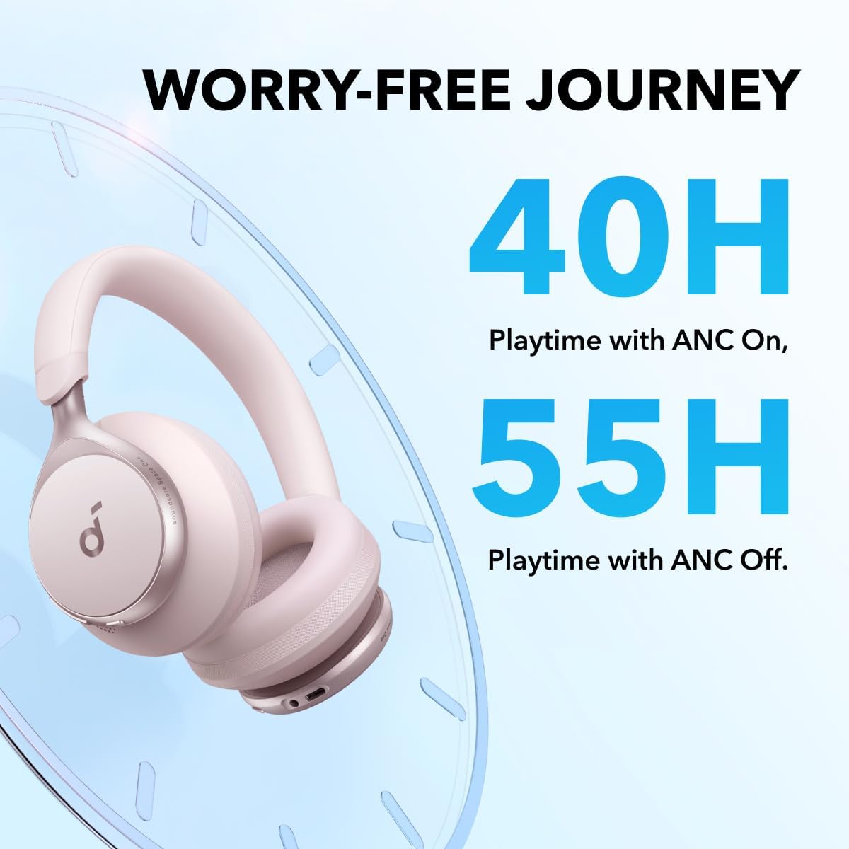 ANKER Headphone Space One Pink - Image 5