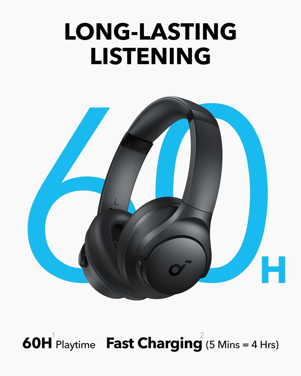 ANKER Headphones Soundcore Q11i Over-Ear 60H Playtime - Image 4