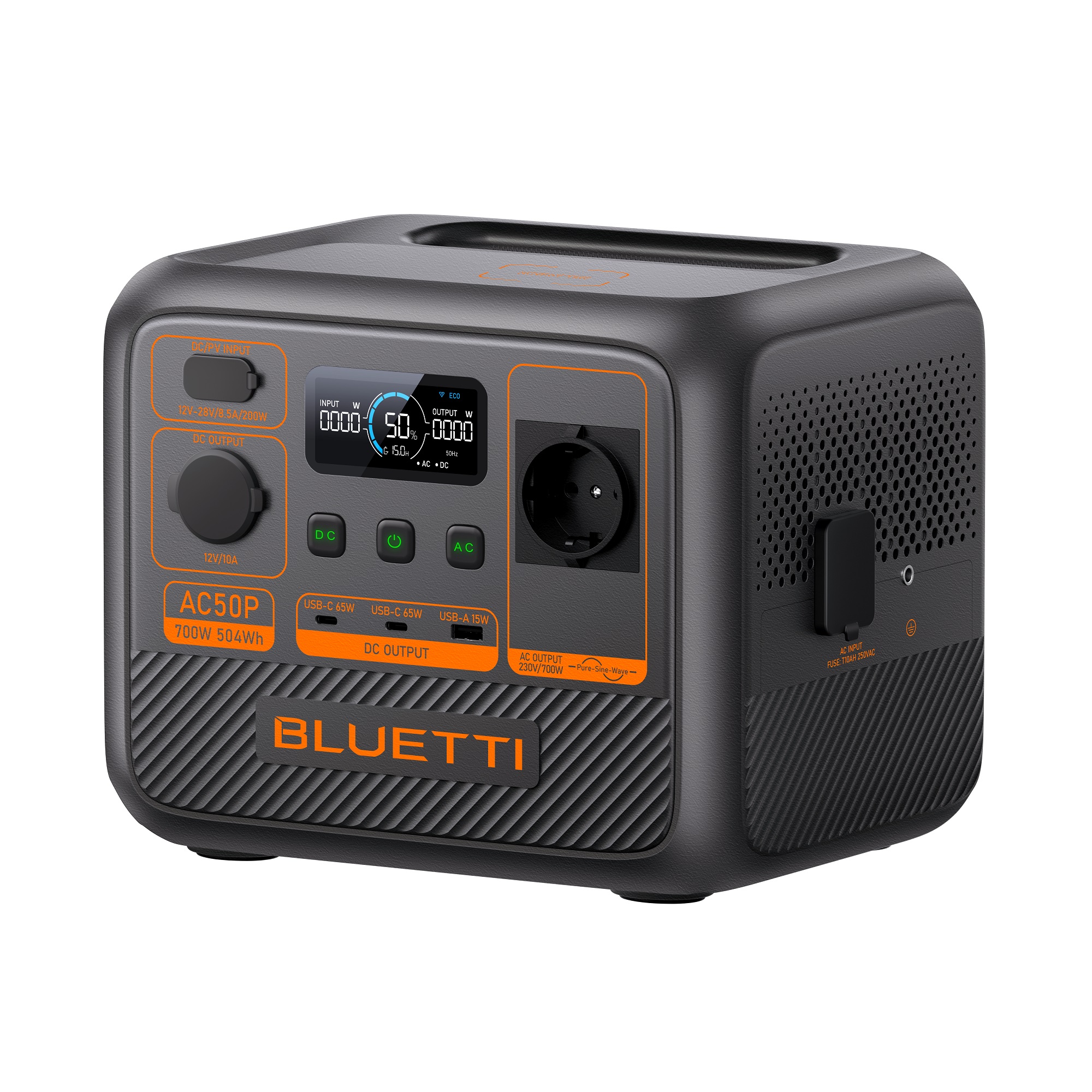 BLUETTI Premium AC50P Portable Power Station, 700W AC Outlet 504Wh - Image 2