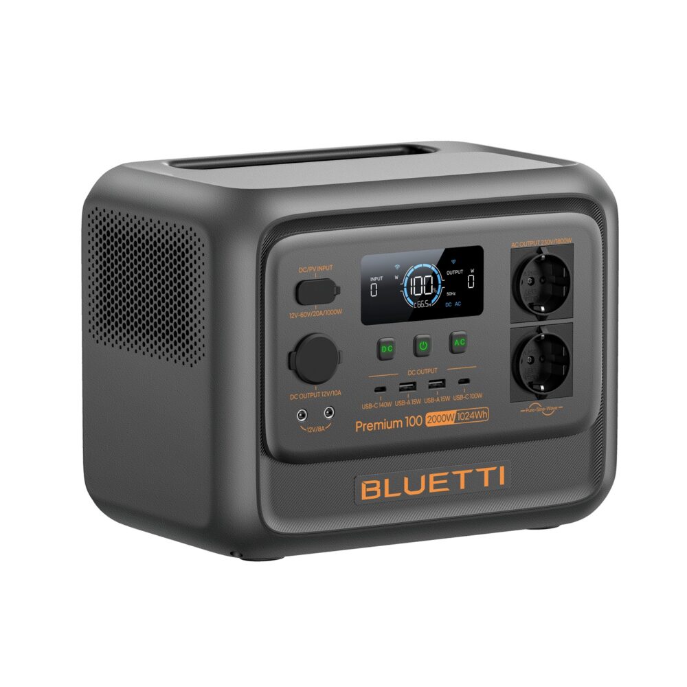 Alternative view of BLUETTI Premium 100 V2 Portable Power Station, 1800W AC Outlet 1024Wh