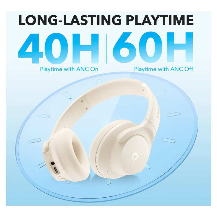 Alternative view of ANKER SOUNDCORE Q20I HEADPHONE WHITE