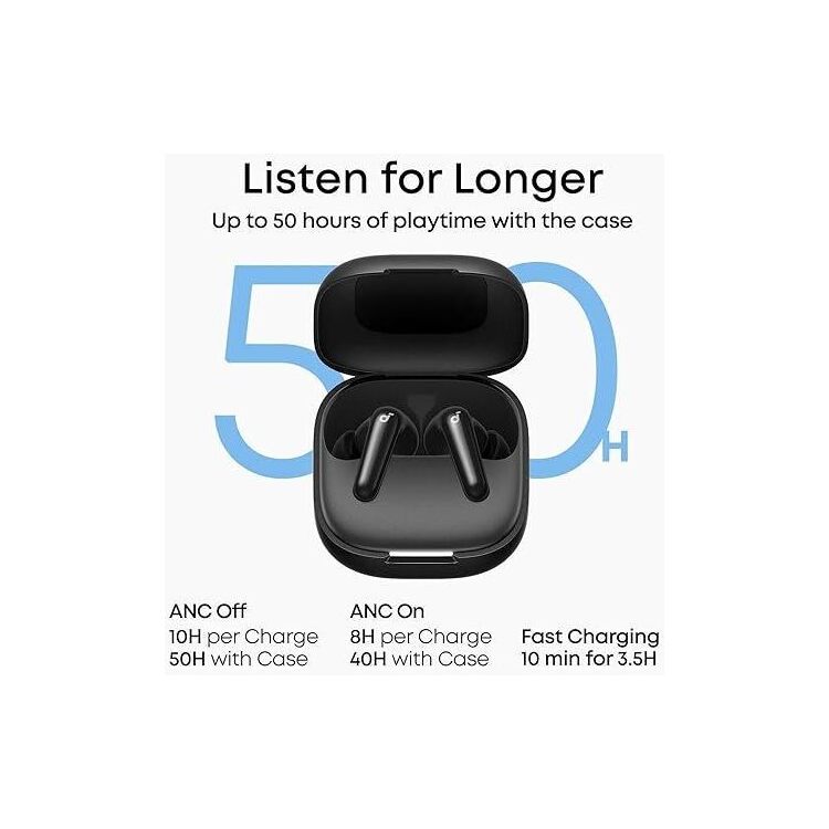 ANKER SOUNDCORE R60I EARPHONES BLACK - Image 3