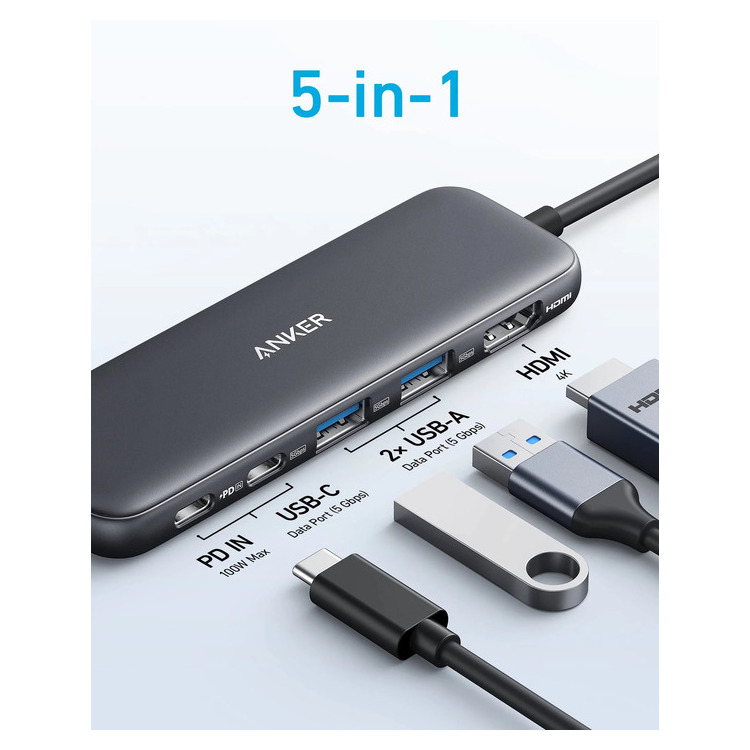 ANKER 332 USB-C HUB 5-IN-1 - Image 3