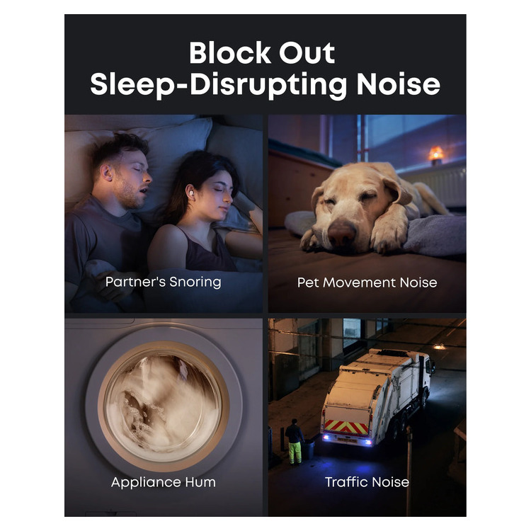 Alternative view of ANKER SOUNDCORE SLEEP A30 EARPHONES WHITE