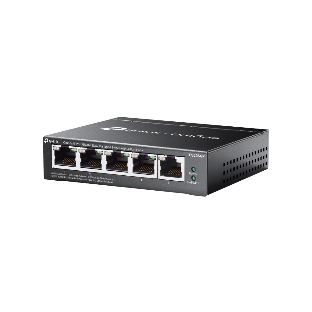 TP-LINK SWITCH OMADA ES205GP 5 PORT MANAGED 4-Port PoE+ - Image 3